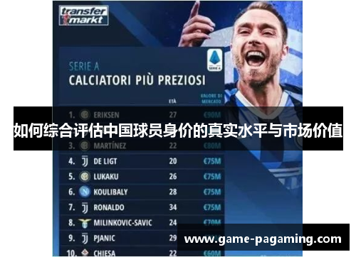 如何综合评估中国球员身价的真实水平与市场价值 如何综合评估中国球员身价的真实水平与市场价值